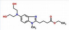 5-[Bis(2-hydroxyethyl)amino]-1-methyl-1H-benzimidazole-2-butanoic acid ethyl ester