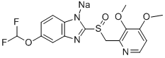 5-(Difluoromethoxy)-2-(((3,4-dimethoxy-2-pyridinyl)methyl) sulfinyl)-1H-benzimidazole sodium