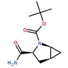 (1s,3s,5s)-3-(aminocarbonyl)-2-azabicyclo(3.1.0)hexane-2-carboxylic acid tert-butyl ester