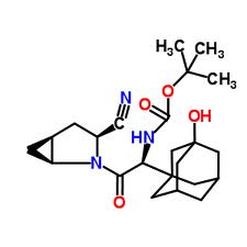 N-[(1S)-2-[(1S,3S,5S)-3-Cyano-2-azabicyclo[3.1.0]hex-2-yl]-1-(3-hydroxytricyclo[3.3.1.1(3,7)]dec-1-yl)-2-oxoethyl]carbamic acid 1,1-dimethylethyl ester