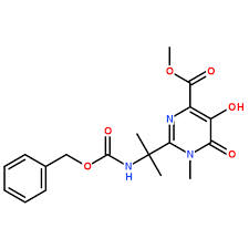 1,6-Dihydro-5-hydroxy-1-methyl-2-[1-methyl-1-[[(phenylmethoxy)carbonyl]amino]ethyl]-6-oxo-4-pyrimidinecarboxylic acid methyl ester